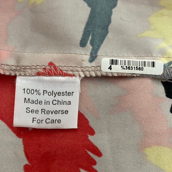 Parker Multicolor Pullover Razorback Blouson Cocktail Mini Dress - Size Med - Picture 9 of 13